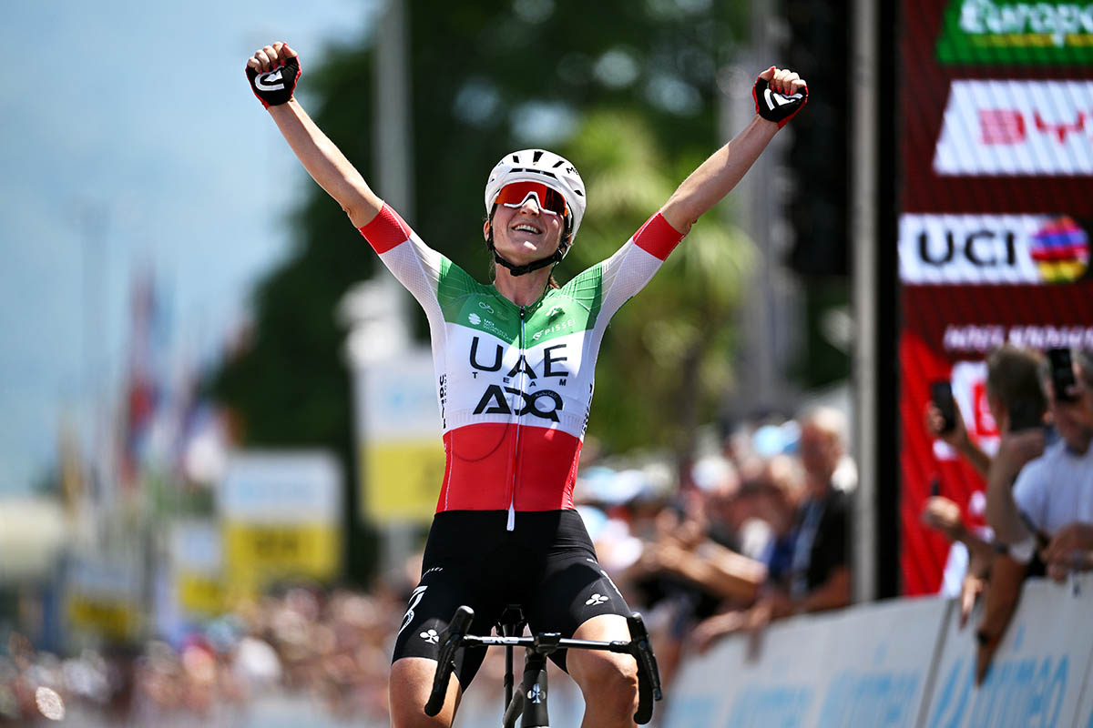 Elisa Longo Borghini solos to victory in Locarno and takes the yellow jersey at the Tour de Suisse Women