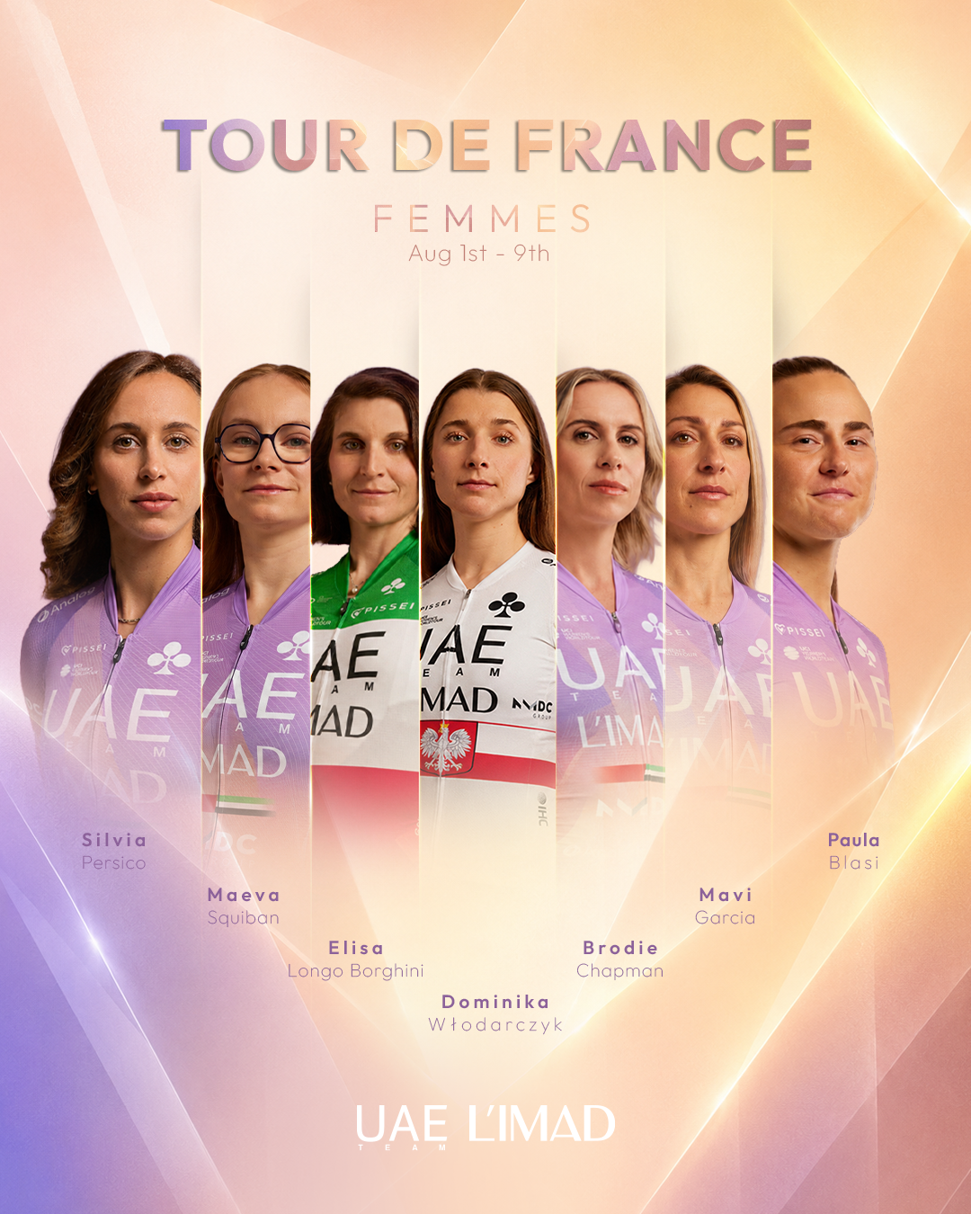UAE Team L’IMAD Set to Make Its Debut at the 2026 Tour de France Femmes